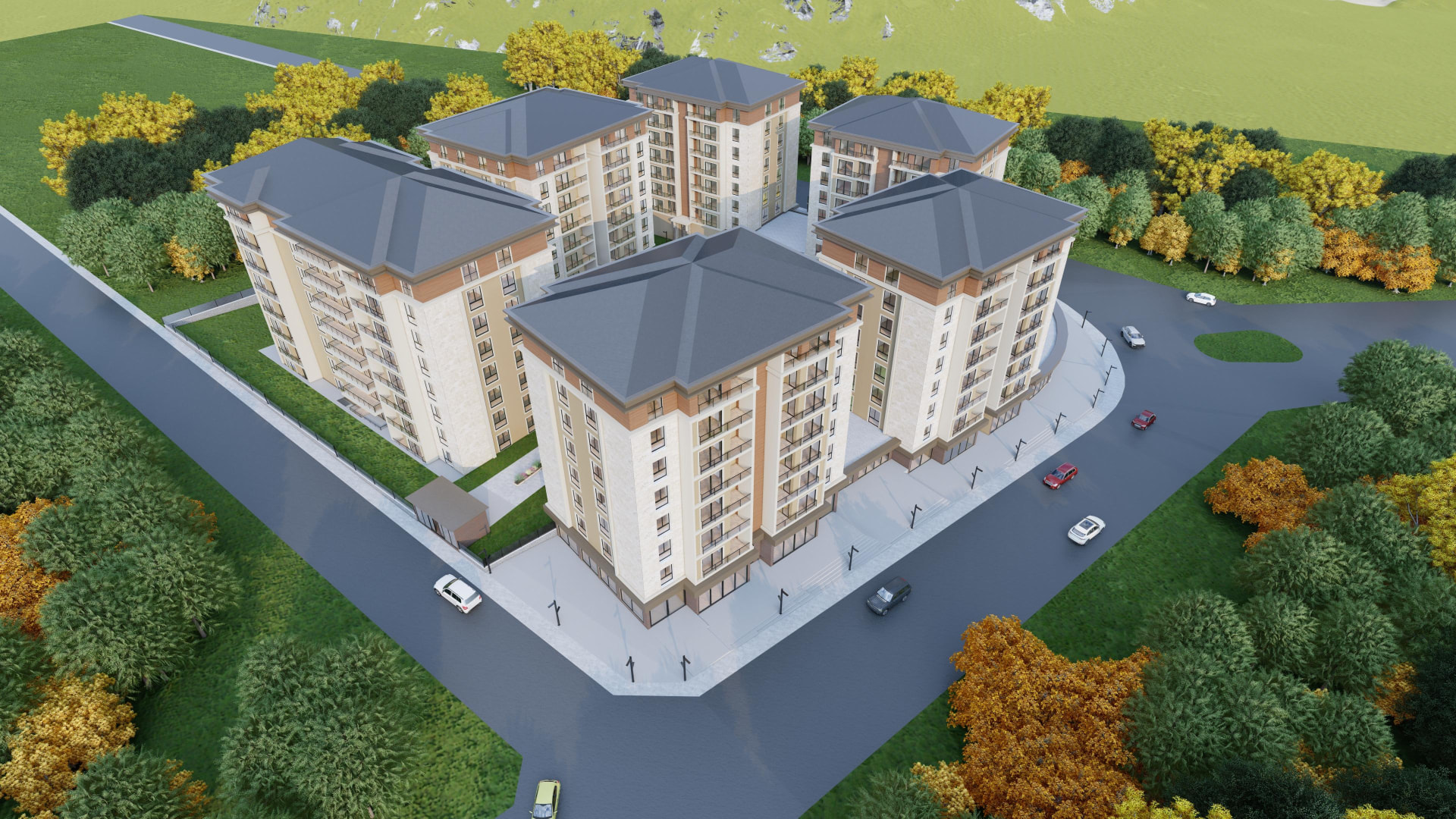 Projenin kuşbakışı görünümü